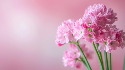 Obraz premium Armeria (Sea Thrift) with copy space