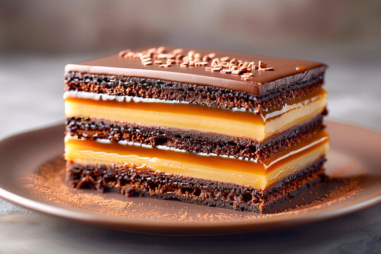  Hungarian Dobos Torte with caramel topping