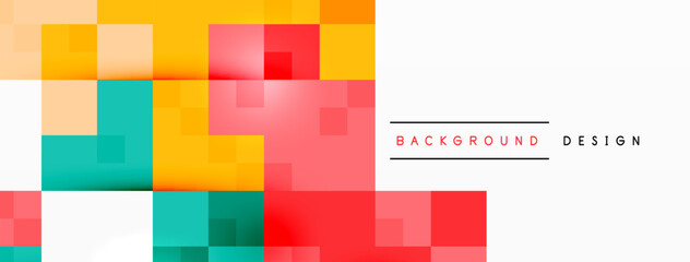 Dynamic colorful squares background. Vector Illustration For Wallpaper, Banner, Background, Card, Book Illustration, landing page