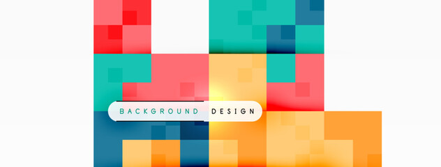 Dynamic colorful squares background. Vector Illustration For Wallpaper, Banner, Background, Card, Book Illustration, landing page
