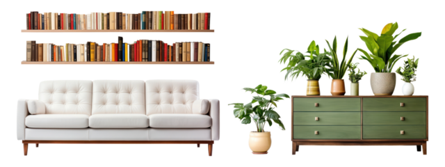 PNG Furniture for home decor  cut out element set