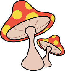 illustration of a mushroom