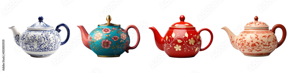 Wall mural png kettle for kitchen appliance cut out element set