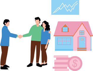 A couple is dealing for a house.