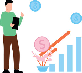 The guy is talking about the development for the business.