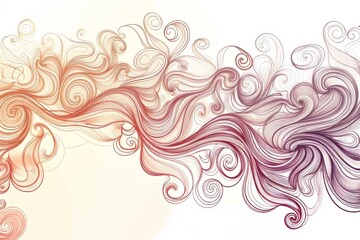 Fototapeta premium Cartoon cute doodles of smoke rising in elegant curls, Generative AI