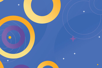 Naklejka premium Abstract blue and gold background