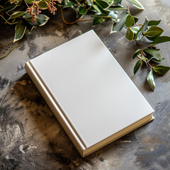 White book mockup 