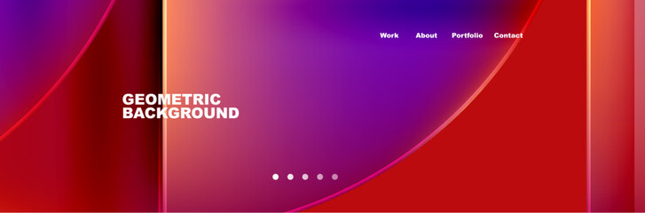 Trendy Simple Round Triangle and Circle with Gradients Abstract Background. Vector Illustration For Wallpaper, Banner, Background, Card, Book Illustration, landing page