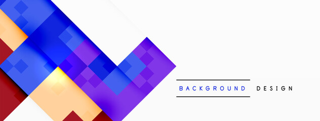 Dynamic colorful squares background. Vector Illustration For Wallpaper, Banner, Background, Card, Book Illustration, landing page