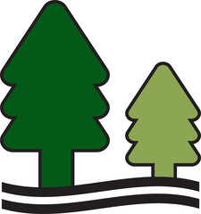 Fototapeta premium The camping equipment icon for travel concept vector image.