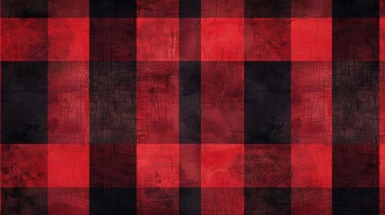Stylish Plaid Textile Pattern in Red and Orange Hues. Home Decor concept