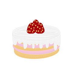 cake with strawberry