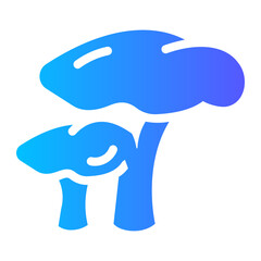 mushrooms Gradient icon