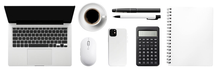 Work from home stationery set  png cut out element set