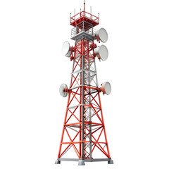 telecommunication signal tower transparent background
