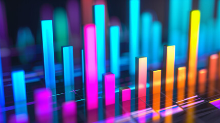 abstract background colorful graphs 