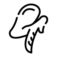 Fototapeta premium fried chicken Line Icon