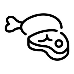 meat Line Icon