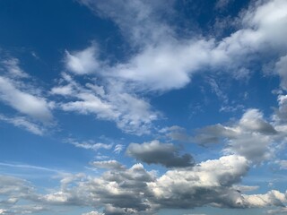 blue sky with clouds