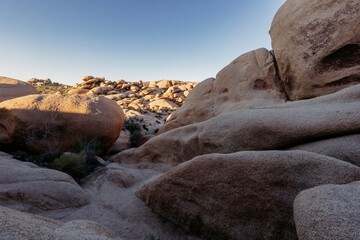 Giant boulders in Joshua Tree National Park, California, United States of America.