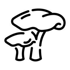 mushrooms Line Gradient Icon