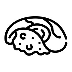 salmon Line Gradient Icon