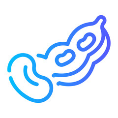 Fototapeta premium beans Line Gradient Icon