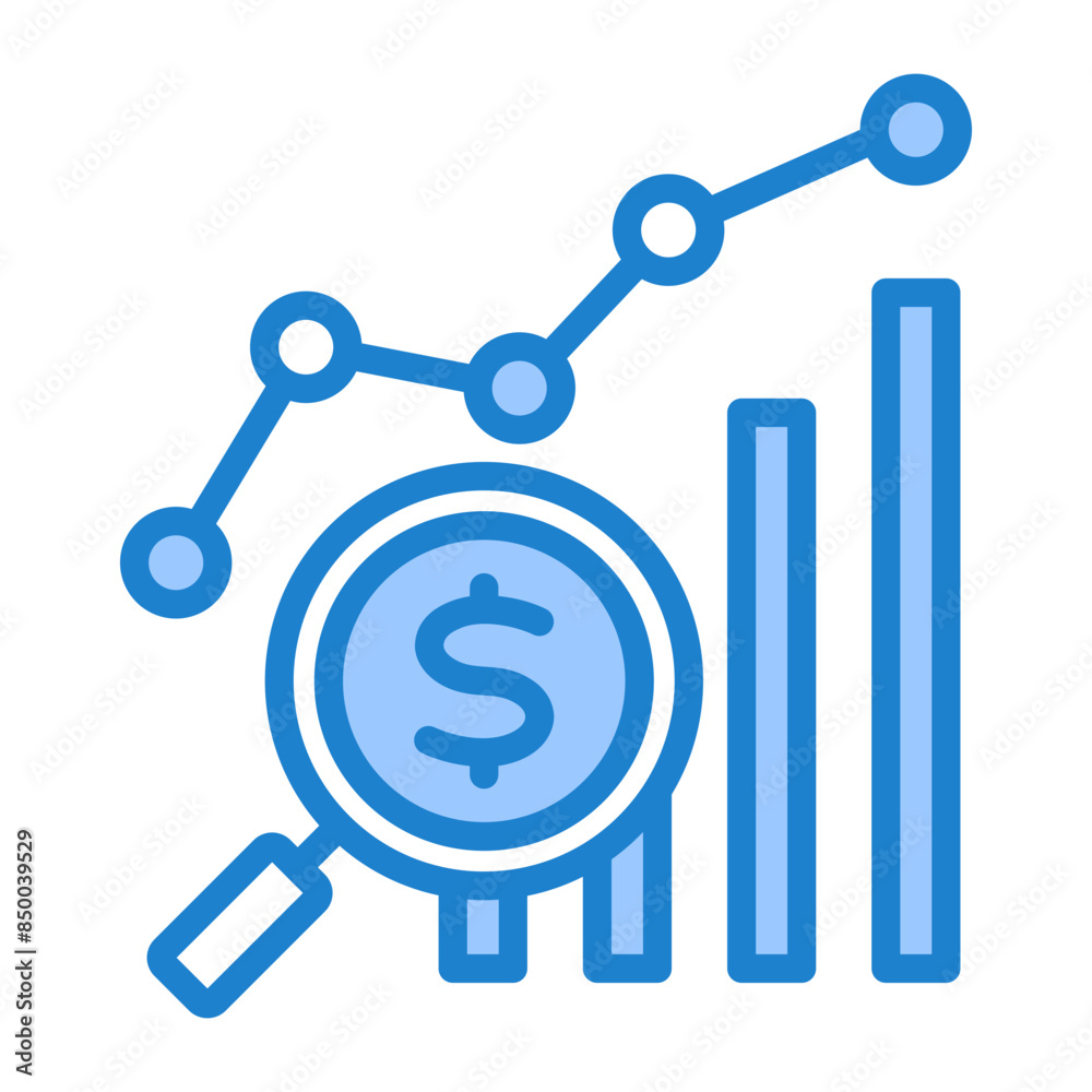 Wall mural Financial Analysis Icon