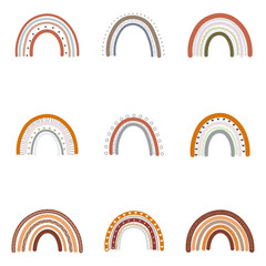 A set of a wide variety of rainbows