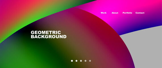 Dynamic flowing shapes concept design composition. Vector Illustration For Wallpaper, Banner, Background, Card, Book Illustration, landing page