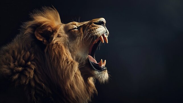 Amazing and dangerous image of lion : Generative AI