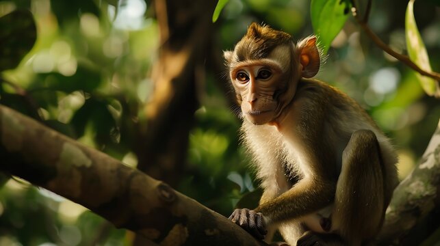 The southern pigtailed macaque is a mediumsized macaque that lives in southern Thailand Malaysia and Indonesia : Generative AI
