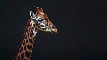 Obraz premium African giraffe animal amazing beautiful : Generative AI