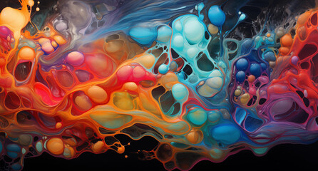 Naklejka premium Splattered Paint Bubbles