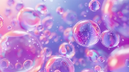 Stunning Purple Liquid Splash. Creative Fluid Organism