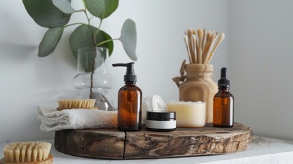 Clean and simple display of holistic self-care items