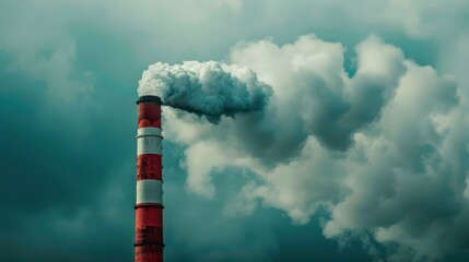Air pollution, smoke from industrial plants