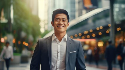  Asian entrepreneur leading a successful business 