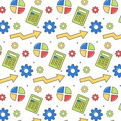 Graphic business pattern background illustration for printable