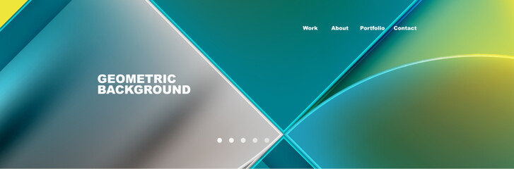 Obraz premium Trendy Simple Round Triangle and Circle with Gradients Abstract Background. Vector Illustration For Wallpaper, Banner, Background, Card, Book Illustration, landing page