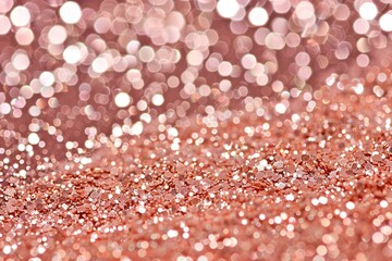 A close-up of sparkling pink glitter provides an excellent abstract wallpaper or background with best-seller potential for festive designs