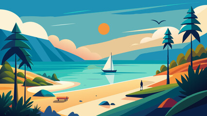 Summer weather vector illustration 
