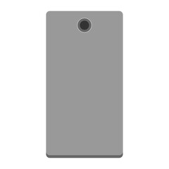 後ろから見たグレーのシンプルなスマホ