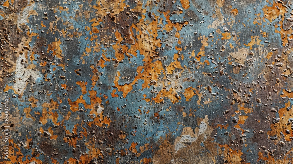 Canvas Prints Close-up of a high-resolution grunge texture of an old, corroded iron surface