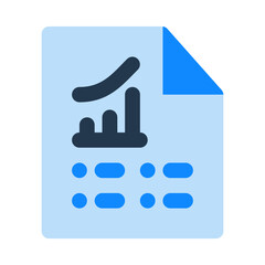 report paper color icon flat design