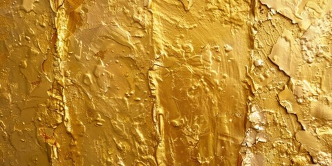 Naklejka premium Drops of Gold: Symphony of Colors, gold wallpapers, special wallpapers, HD wallpapers, backgrounds, generated by AI.
