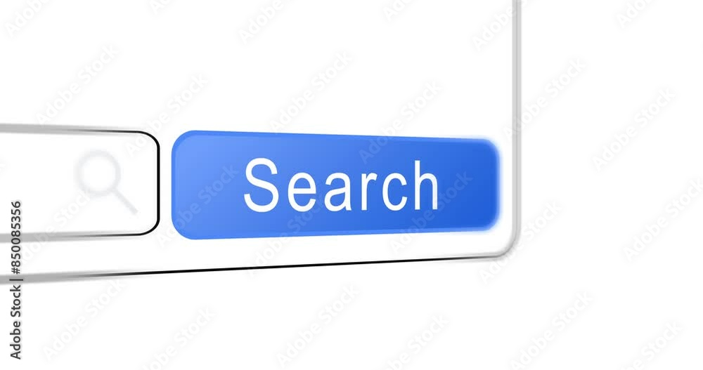 Poster Future, digital and search bar click for seo, big data in information technology for cybersecurity or cloud computing. Abstract, graphic and deep web for internet, business and networking icons