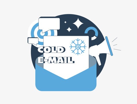 Cold email marketing - lead generation and outreach strategies for business communication. Includes personalized messages, b2b sales prospecting, email campaigns, cold email client acquisition