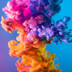 Fototapeta premium smoke splashes, colorful splashes, colorful smoke on white, smoke, colorful smoke on white background, splashes, abstract colorful background, abstract watercolor , color, paint, art, texture